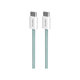 PURO - USB-C Cable / USB-C, 60W, Fabrik FABK4, 1,5 m, island mist