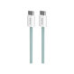 PURO - USB-C Cable / USB-C, 60W, Fabrik FABK4, 1,5 m, island mist