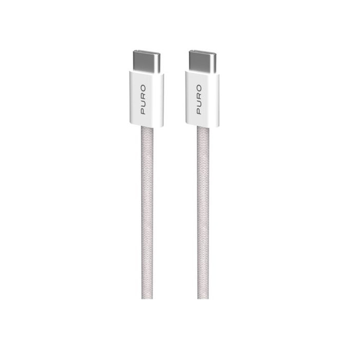 PURO - USB-C Cable / USB-C, 60W, Fabrik FABK4, 1,5 m, sandshell