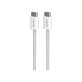 PURO - USB-C Cable / USB-C, 60W, Fabrik FABK4, 1,5 m, sandshell