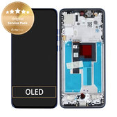 Motorola Edge 50 Neo - Écran LCD + Écran tactile + Cadre (Nautical Blue) - 5D68C28686 Genuine Service Pack