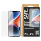 Verre trempé Case Friendly pour iPhone 16e/14/13 Pro/13, Noir, SAFE