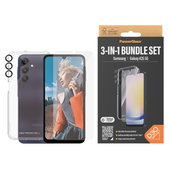 Bundle Hoops + Verre trempé UWF + Hard Case D3O pour Samsung Galaxy A25 5G, Transparent, PanzerGlass
