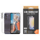 Bundle Hoops + Verre trempé UWF + Hard Case D3O pour Samsung Galaxy A25 5G, Transparent, PanzerGlass