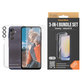 Bundle Hoops + Verre trempé UWF + Hard Case D3O pour Samsung Galaxy A25 5G, Transparent, PanzerGlass