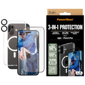 Bundle Hoops + Verre trempé UWF + Hard Case pour iPhone 16 Plus, PanzerGlass