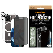 Bundle Hoops + Verre trempé UWF Privacy + Hard Case pour iPhone 16 Pro Max, PanzerGlass