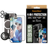 Bundle Hoops + Verre trempé UWF + Hard Case + Magnetic Ring Mount pour iPhone 16 Pro, PanzerGlass