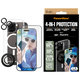 Bundle Hoops + Verre trempé UWF + Hard Case + Magnetic Ring Mount pour iPhone 16 Pro, PanzerGlass
