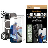 Bundle Hoops + Verre trempé UWF + Hard Case + Magnetic Ring Mount pour iPhone 16 Pro Max, PanzerGlass
