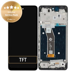 Motorola Moto G24, G24 Power - Écran LCD + Écran Tactile + Cadre (Black) - 5D68C23810 Genuine Service Pack