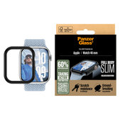 Verre trempé Full Body Slim pour Apple Watch 11/10 46 mm, Noir, PanzerGlass