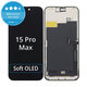 Apple iPhone 15 Pro Max - Écran LCD + Écran Tactile + Cadre Soft OLED FixPremium