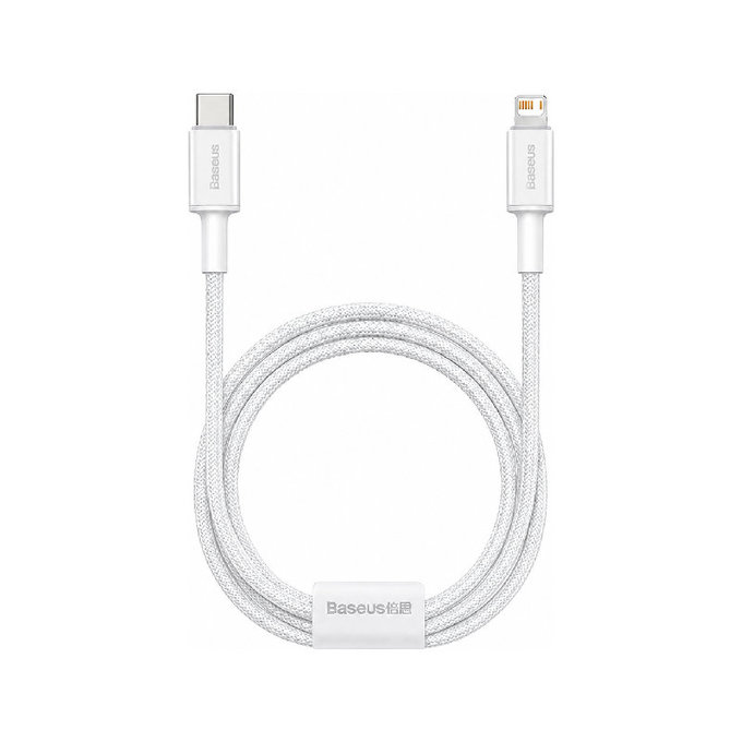 Baseus - Câble Lightning/USB-C, 1.5m, blanc