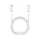 Baseus - Câble Lightning/USB-C, 1.5m, blanc