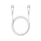 Baseus - Câble USB-C/USB-C, 1.5m, blanc