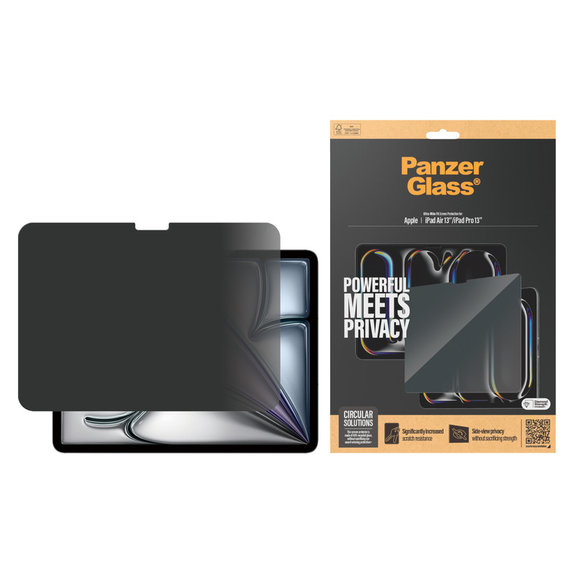 Verre trempé UWF Privacy pour iPad Pro 13"/Air 13'', Clair, PanzerGlass