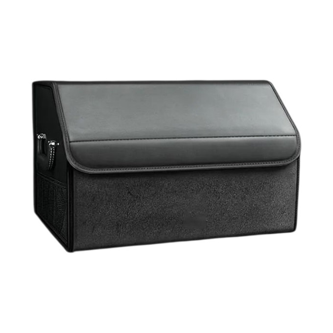 Organisateur de coffre pliable en cuir - 50x31x31cm