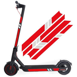 Xiaomi Mi Electric Scooter 1S, 2 M365, Essential, Pro, Pro 2 - Autocollants Réfléchissants (B)