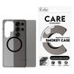 Étui Smokey avec QI noir pour Samsung Galaxy S25 Ultra, Noir, PanzerGlass
