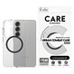 Étui Urban Combat avec QI noir pour Samsung Galaxy S25, Transparent, PanzerGlass