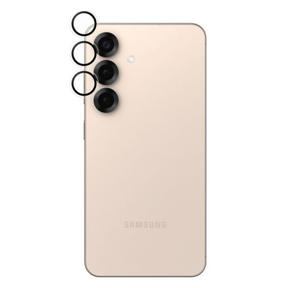 PanzerGlass - Couvercle de Protection d'Objectif d'Appareil Hoops pour Samsung Galaxy S25, transparent