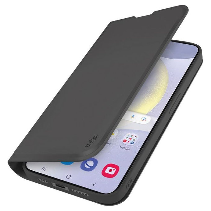 SBS - Étui Book Wallet Smooth pour Samsung Galaxy S25+, noir