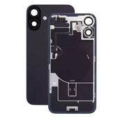Apple iPhone 16 - Verre de la coque arriere + Verre de caméra + Plaque en métal + Aimants MagSafe + Câble flexible (Black)