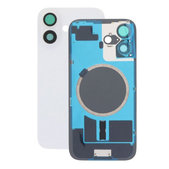 Apple iPhone 16 - Verre de la coque arriere + Verre de caméra + Plaque en métal + Aimants MagSafe (White)