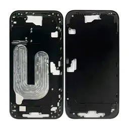 Apple iPhone 16 - Cadre central + Boutons d’alimentation + Volume (Black)