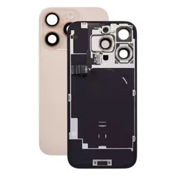 Apple iPhone 16 Pro - Verre de la coque arriere + Verre de caméra + Plaque en métal + Aimants MagSafe (Desert Titanium)