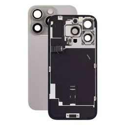 Apple iPhone 16 Pro - Verre de la coque arriere + Verre de caméra + Plaque en métal + Aimants MagSafe (Natural Titanium)