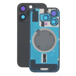 Apple iPhone 16 Pro - Verre de la coque arriere + Verre de caméra + Plaque en métal + Aimants MagSafe (Black Titanium)