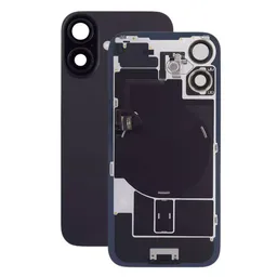 Apple iPhone 16 Plus - Verre de la coque arriere + Verre de caméra + Plaque en métal + Aimants MagSafe (Black)