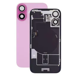 Apple iPhone 16 Plus - Verre de la coque arriere + Verre de caméra + Plaque en métal + Aimants MagSafe (Pink)