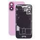 Apple iPhone 16 Plus - Verre de la coque arriere + Verre de caméra + Plaque en métal + Aimants MagSafe (Pink)