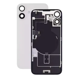 Apple iPhone 16 Plus - Verre de la coque arriere + Verre de caméra + Plaque en métal + Aimants MagSafe (White)