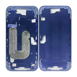 Apple iPhone 16 Plus - Cadre central + Boutons d’alimentation + Volume (Ultramarine)