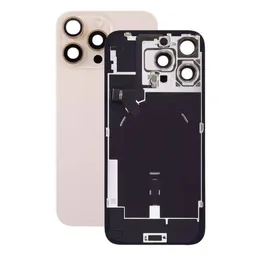 Apple iPhone 16 Pro Max - Verre de la coque arriere + Verre de caméra + Plaque en métal + Aimants MagSafe (Desert Titanium)