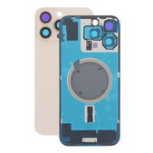 Apple iPhone 16 Pro Max - Verre de la coque arriere + Verre de caméra + Plaque en métal + Aimants MagSafe (Desert Titanium)
