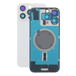 Apple iPhone 16 Pro Max - Verre de la coque arriere + Verre de caméra + Plaque en métal + Aimants MagSafe (White Titanium)
