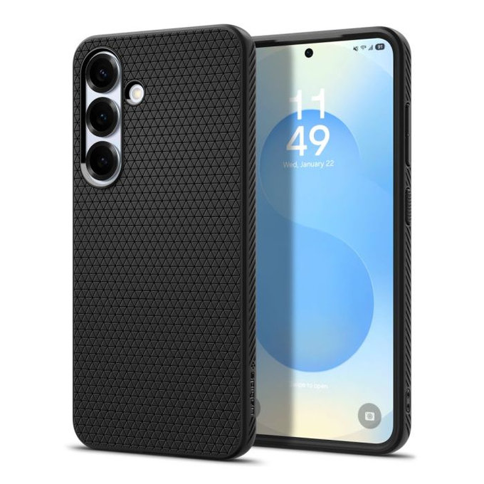 Spigen - Étui Liquid Air pour Samsung Galaxy S25, Matte Black