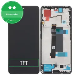 Xiaomi Redmi Note 13 Pro 5G 2312DRA50C - Écran LCD + Ecran Tactile + Cadre (Midnight Black) TFT