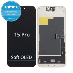 Apple iPhone 15 Pro - Écran LCD + Ecran Tactile + Cadre Soft OLED FixPremium JCID