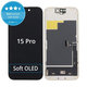 Écran Soft OLED pour iPhone 15 Pro - Vitre tactile + Châssis, DIAGNOSTIC