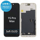 Écran Soft OLED pour iPhone 15 Pro Max - Vitre tactile + Châssis, DIAGNOSTIC