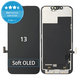 Écran Soft OLED pour iPhone 13, Tactile avec cadre, DIAGNOSTIC
