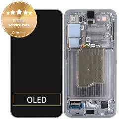 Samsung Galaxy S25 - Écran LCD + Écran tactile + Cadre (Silver Shadow) - GH82-36329A Genuine Service Pack
