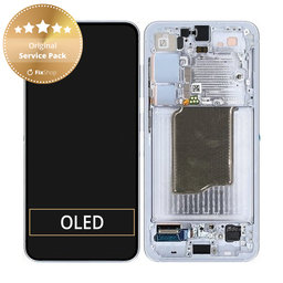 Samsung Galaxy S25 - Écran LCD + Écran tactile + Cadre (Icyblue) - GH82-36329C Genuine Service Pack