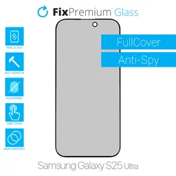 FixPremium Privacy Anti-Spy Glass - Verre trempé pour Samsung Galaxy S25 Ultra